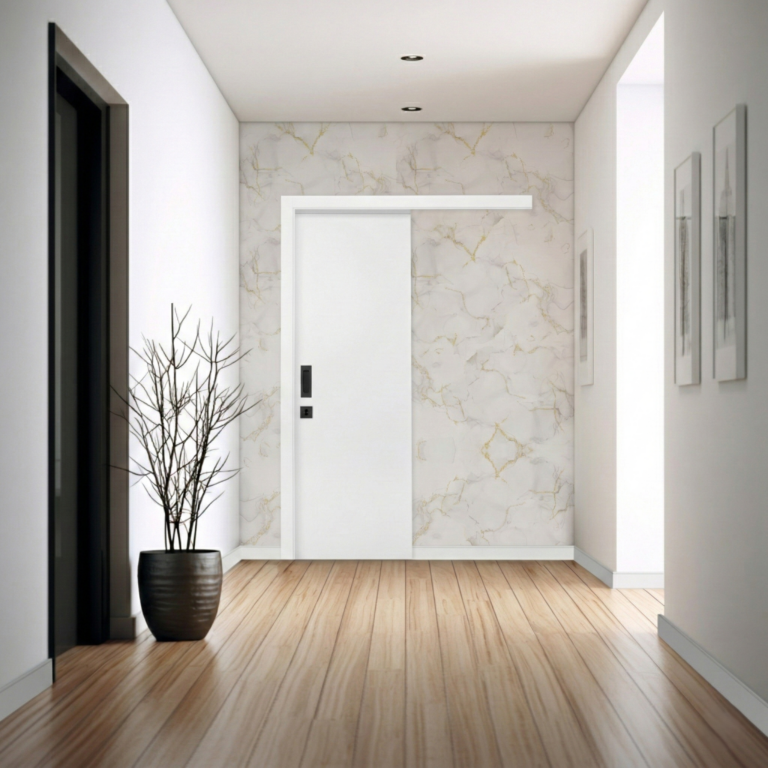 porta correr branca puxador concha preto Portas Milenar Loja de Portas em Curitiba e Região Metropolitana